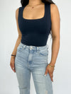 SQUARE TANK TOP - NAVY