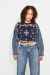 BANDANA DENIM KNIT