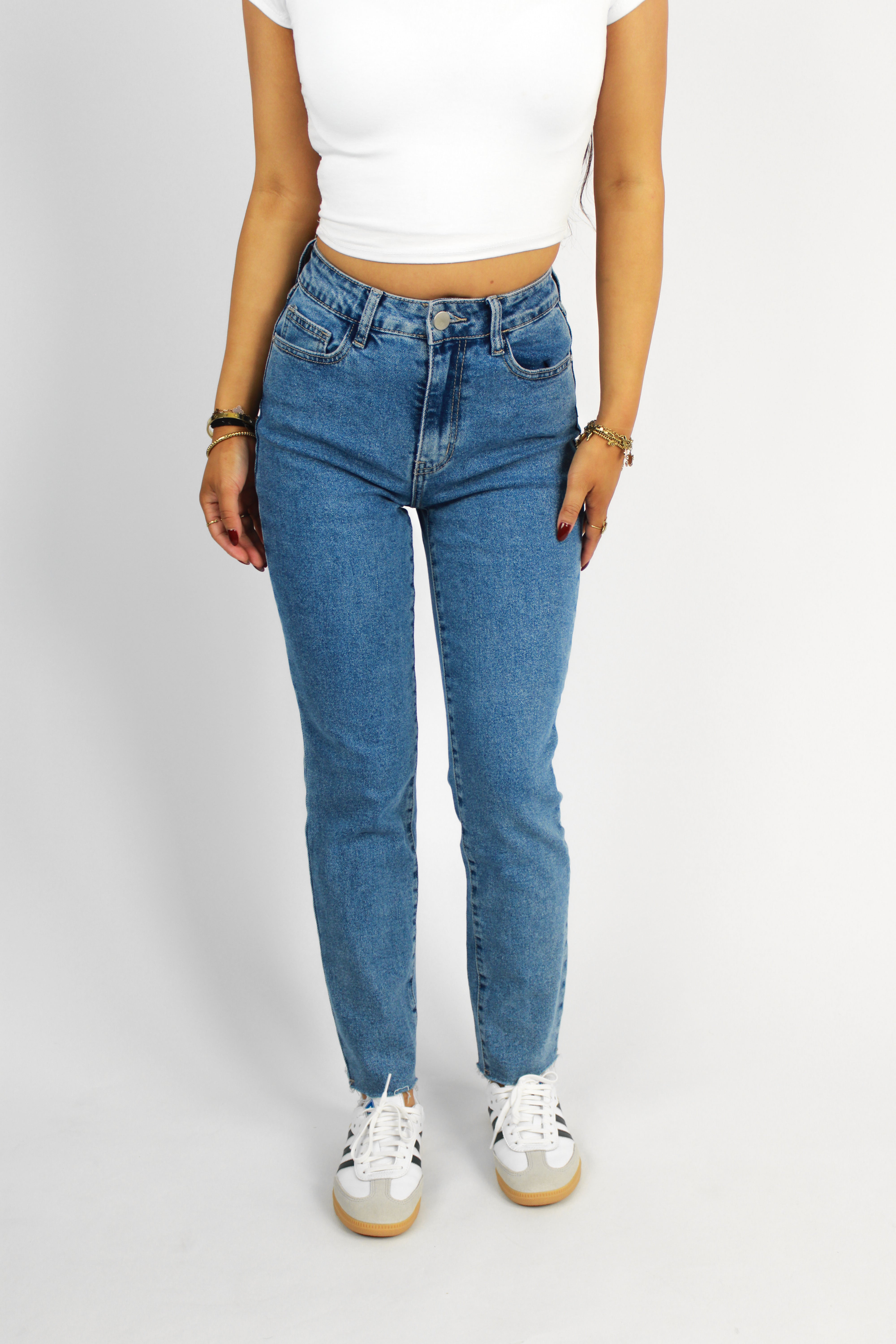''PETITE'' MOM JEANS 2618 - DENIM
