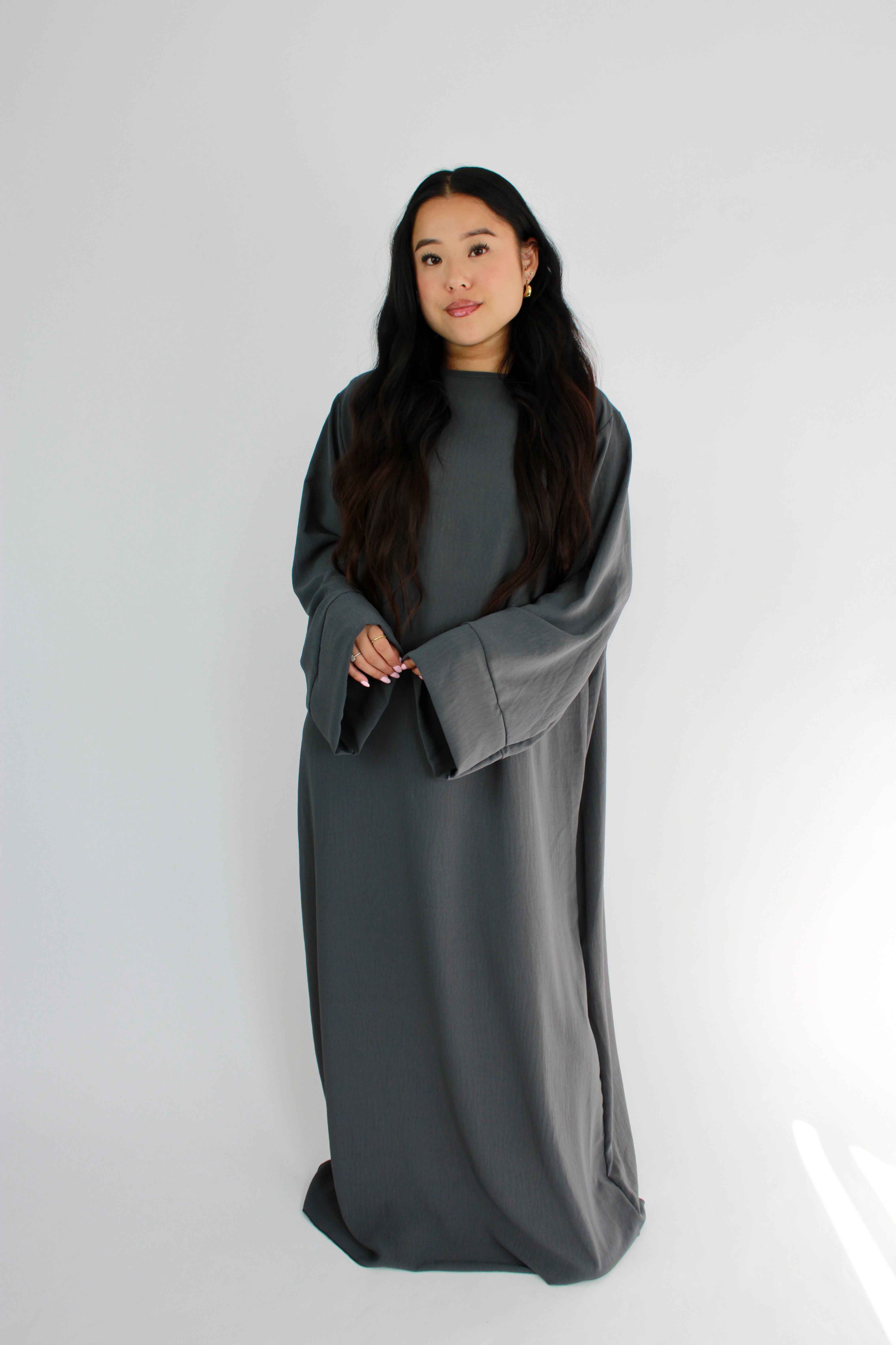 MERVE DRESS - DARK GREY