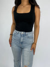 SQUARE TANK TOP - BLACK