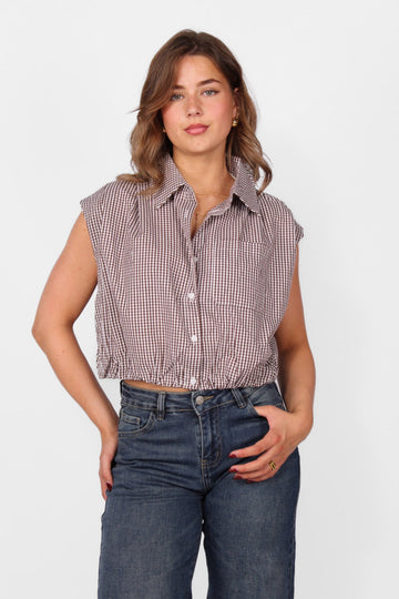 CHECKERED BLOUSE