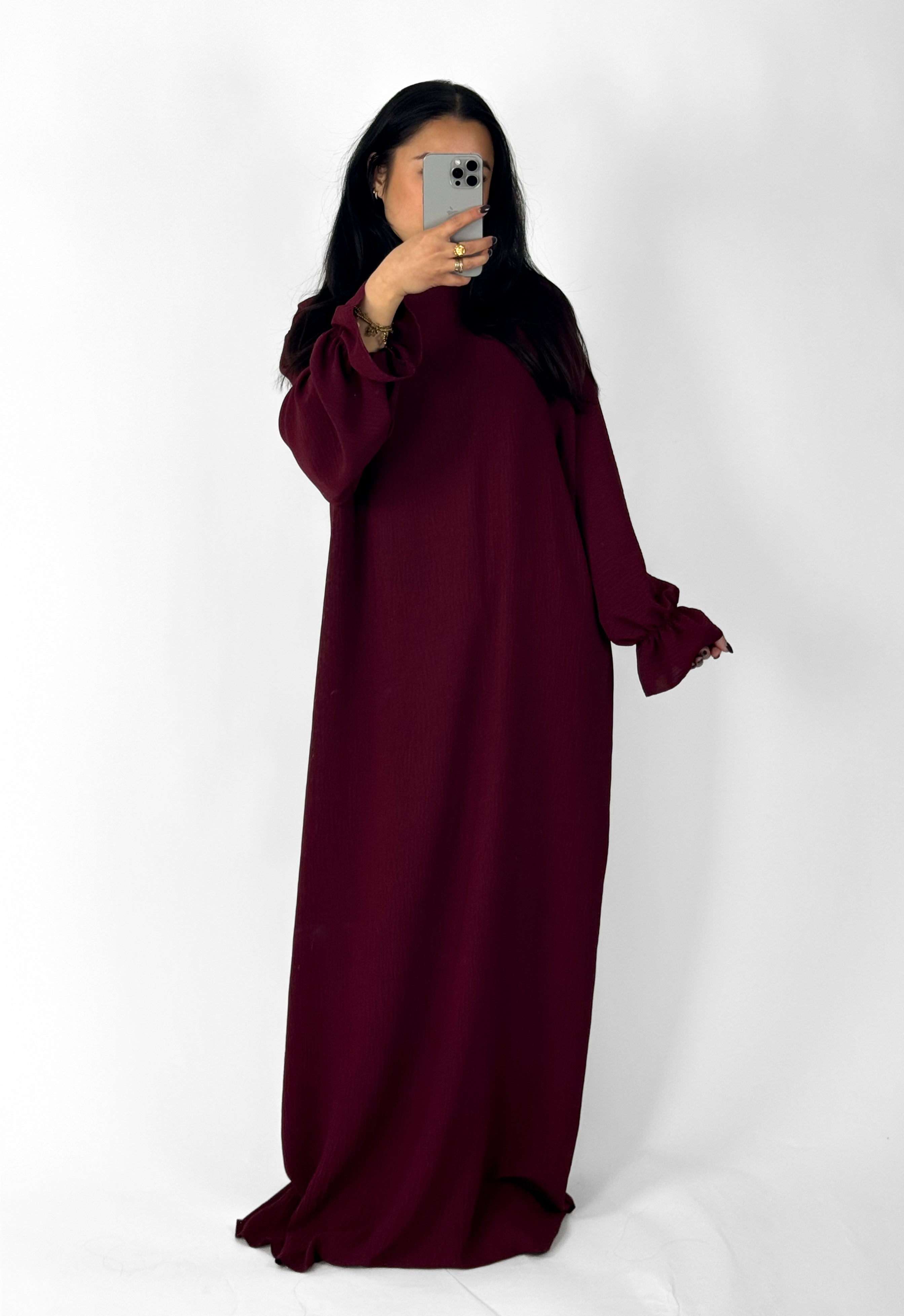 BEYZA DRESS - BORDEAUX