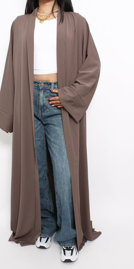 SILKY KIMONO - TAUPE