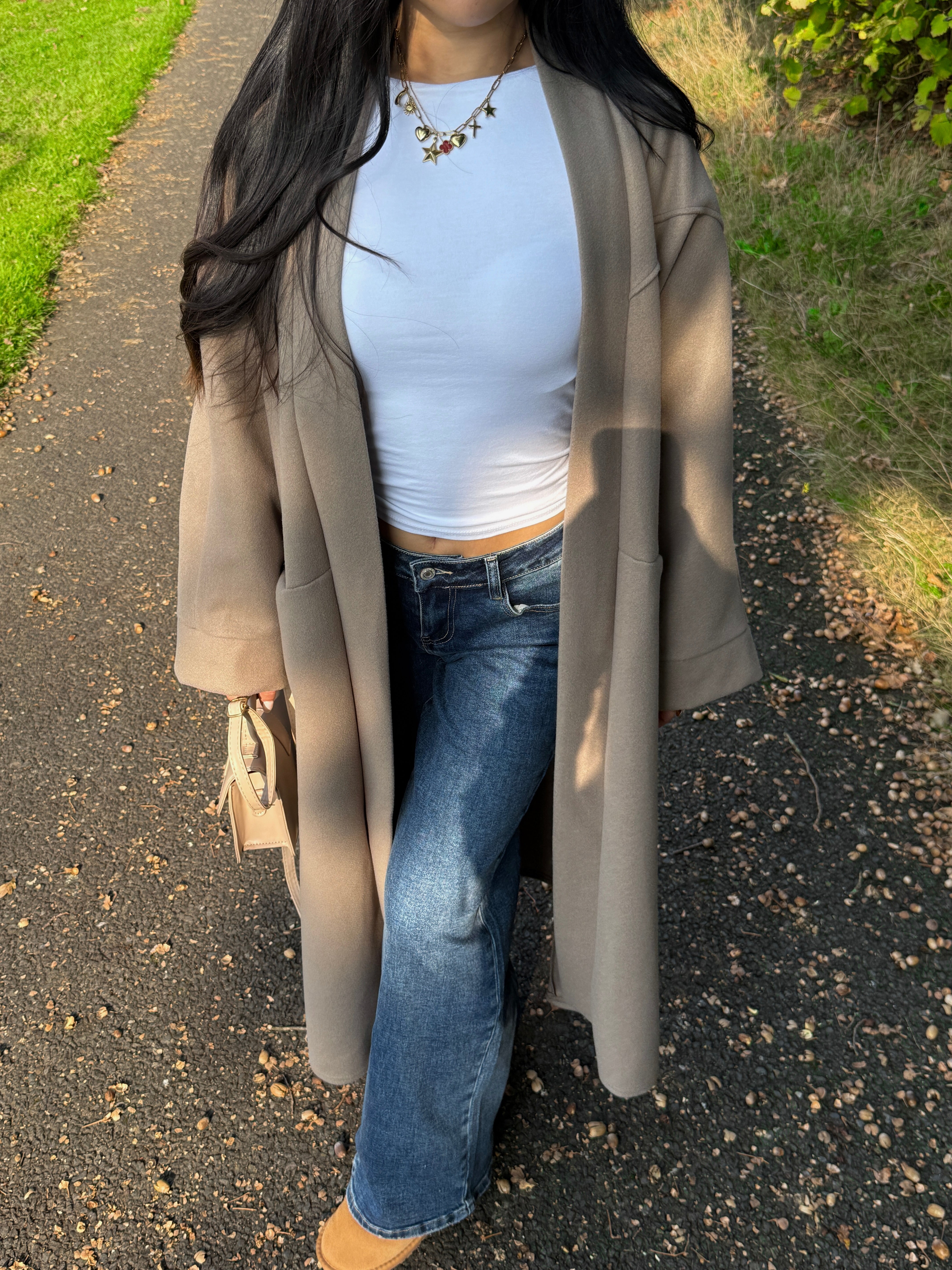 NYLA KIMONO - TAUPE
