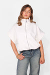 ZIPPER SLEEVELESS HOODIE
