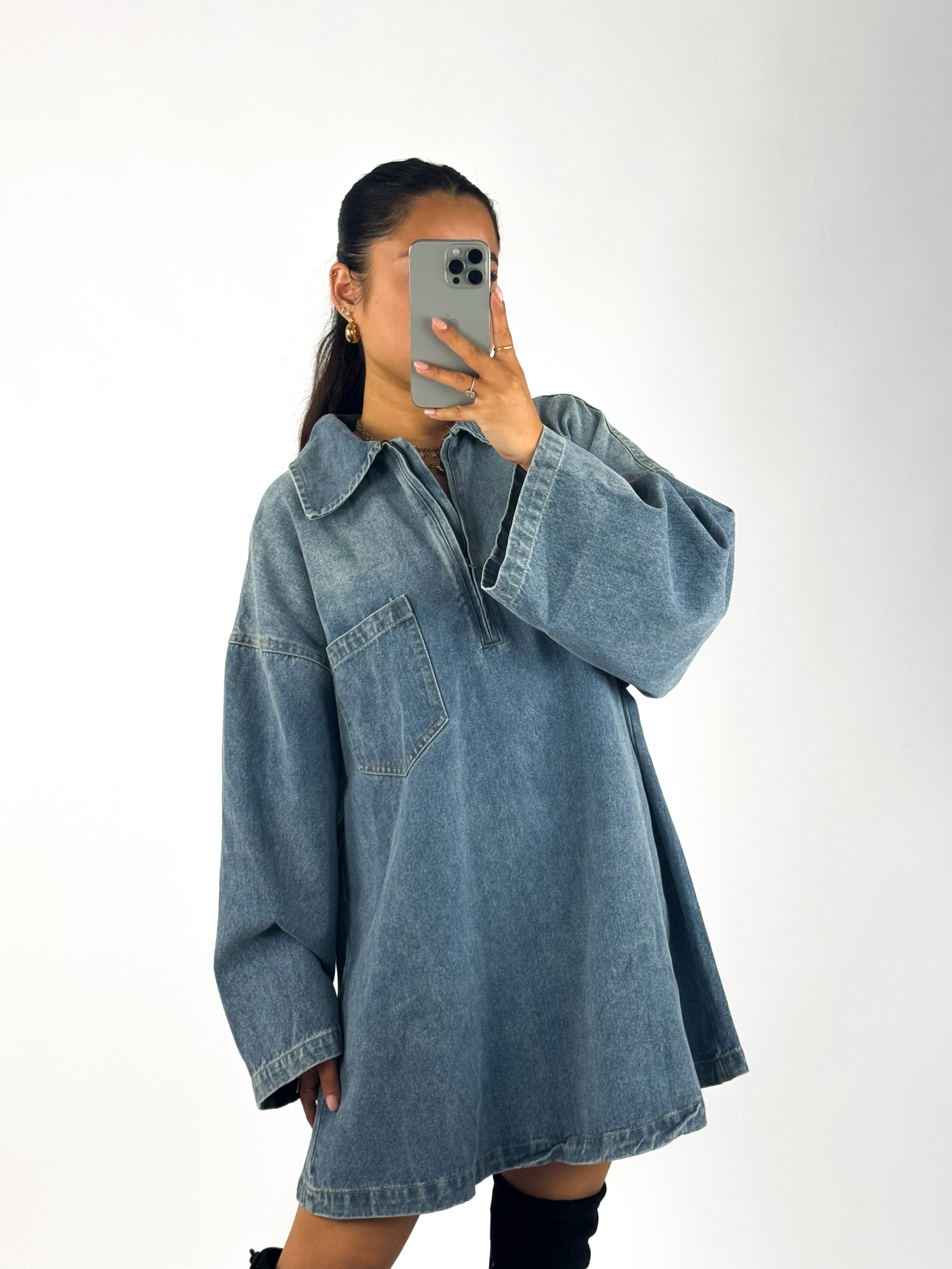 DENIM BLOUSE