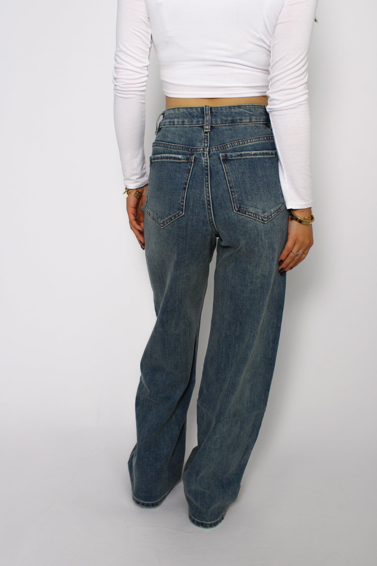 WIDE LEG JEANS 263-6 - DENIM