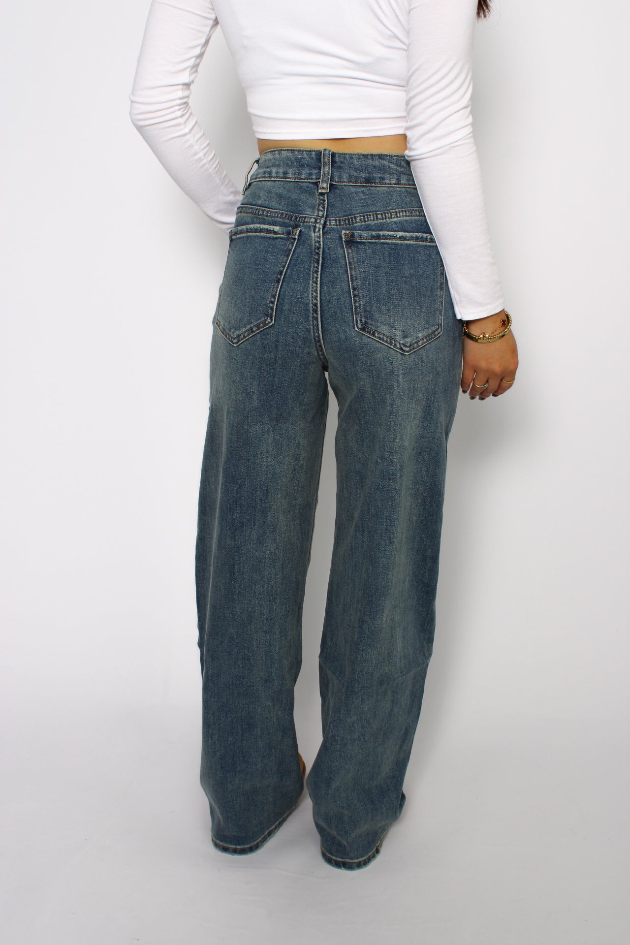 WIDE LEG JEANS 263-6 - DENIM