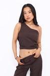 MEGAN TOP - BROWN