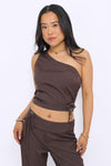 MEGAN TOP - BROWN