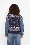 BANDANA DENIM KNIT
