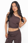 MEGAN TOP - BROWN