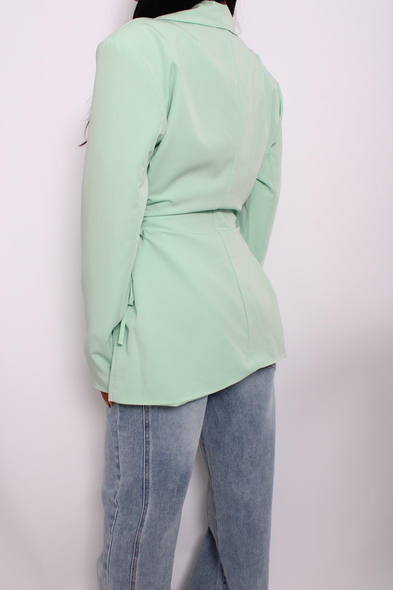SNATCHED BLAZER - MINT GREEN