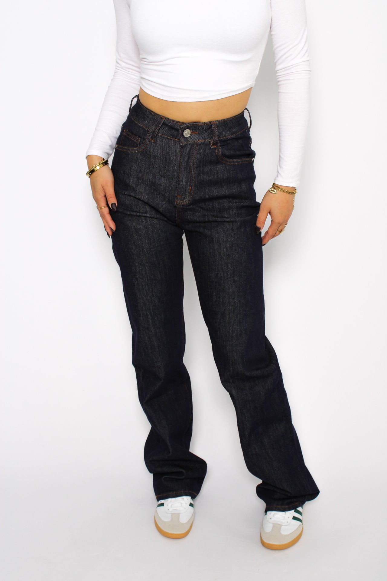 WIDE LEG JEANS 813 - NAVY DARK DENIM