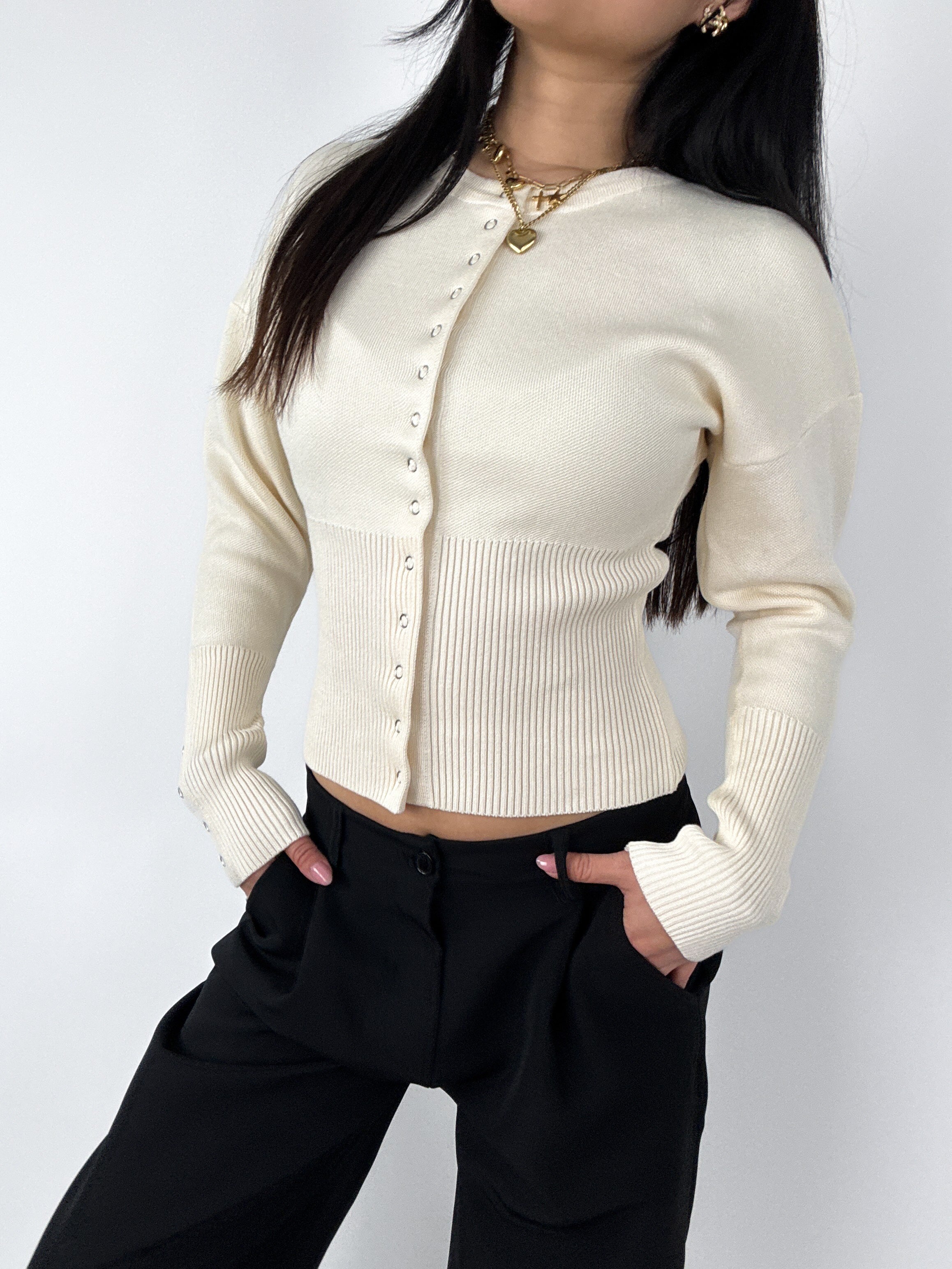 MACY TOP - ECRU