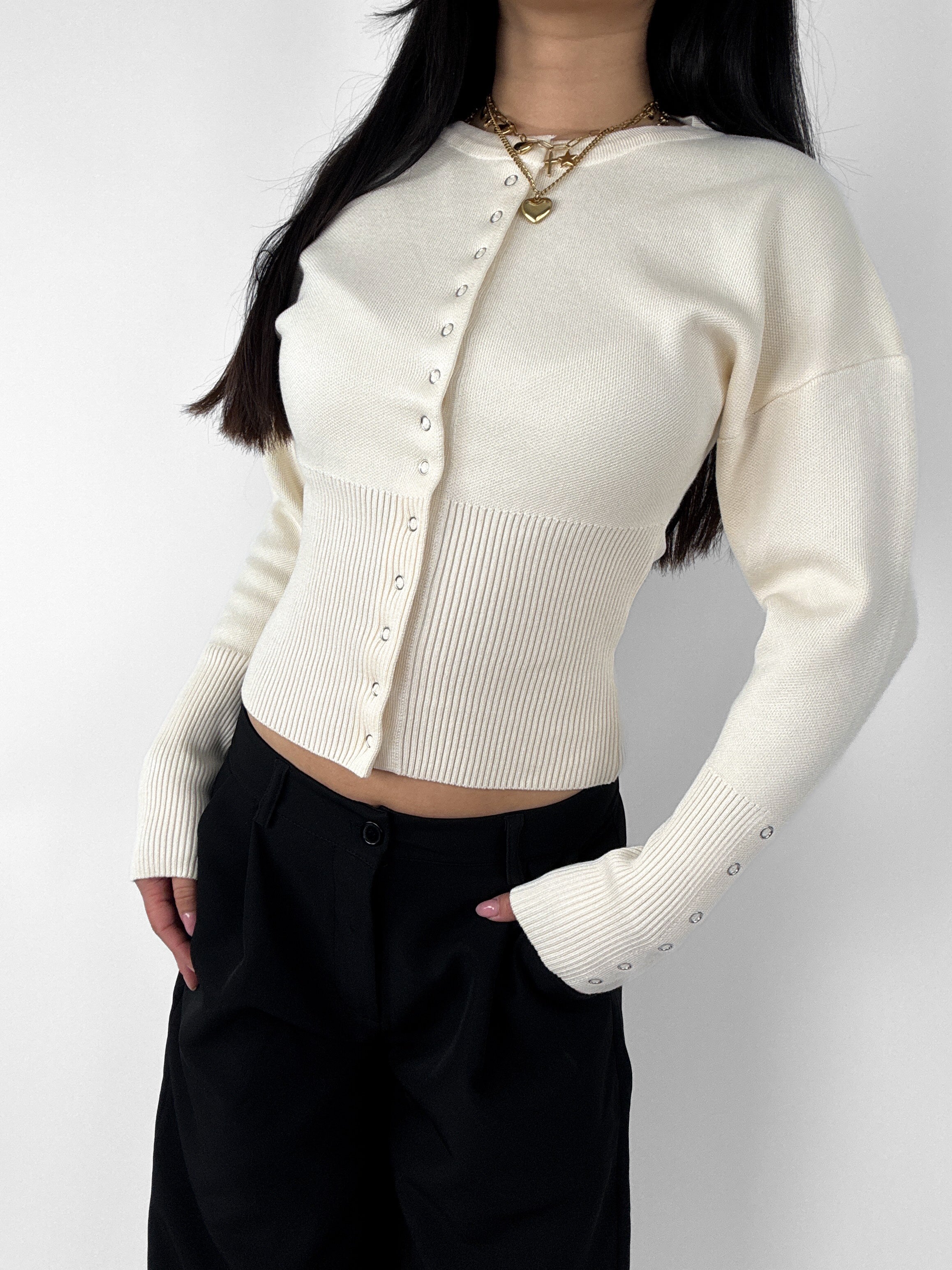 MACY TOP - ECRU