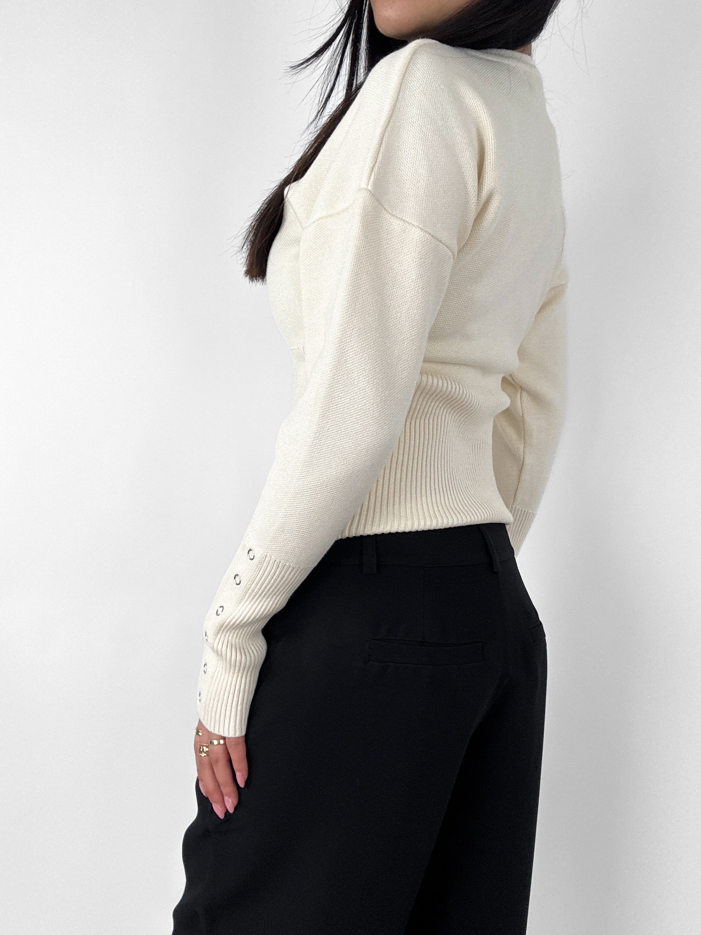 MACY TOP - ECRU