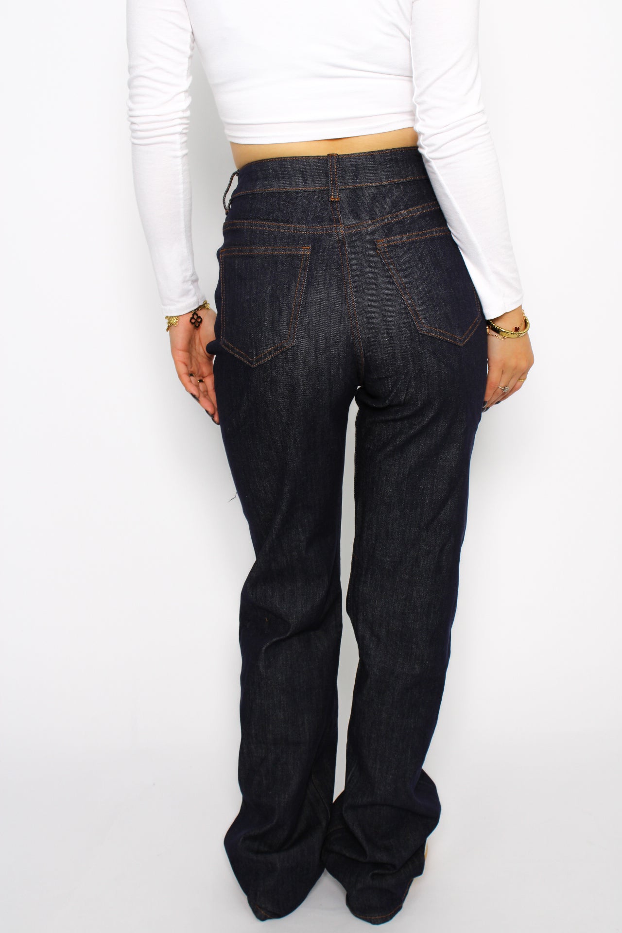 WIDE LEG JEANS 813 - NAVY DARK DENIM