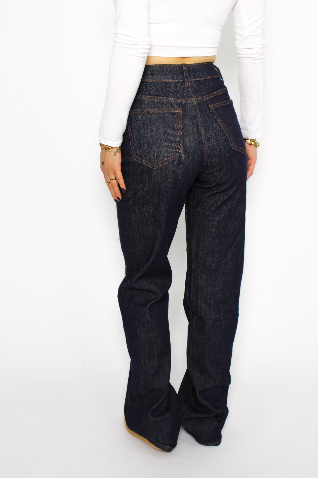 WIDE LEG JEANS 813 - NAVY DARK DENIM