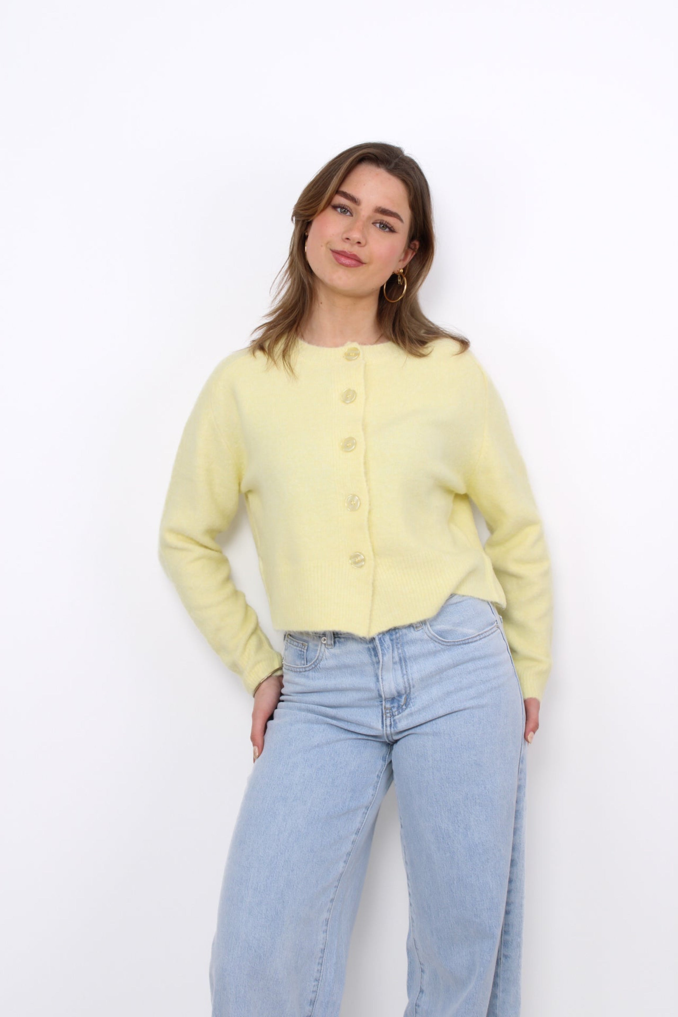 CLOUD CARDIGAN - BUTTER YELLOW