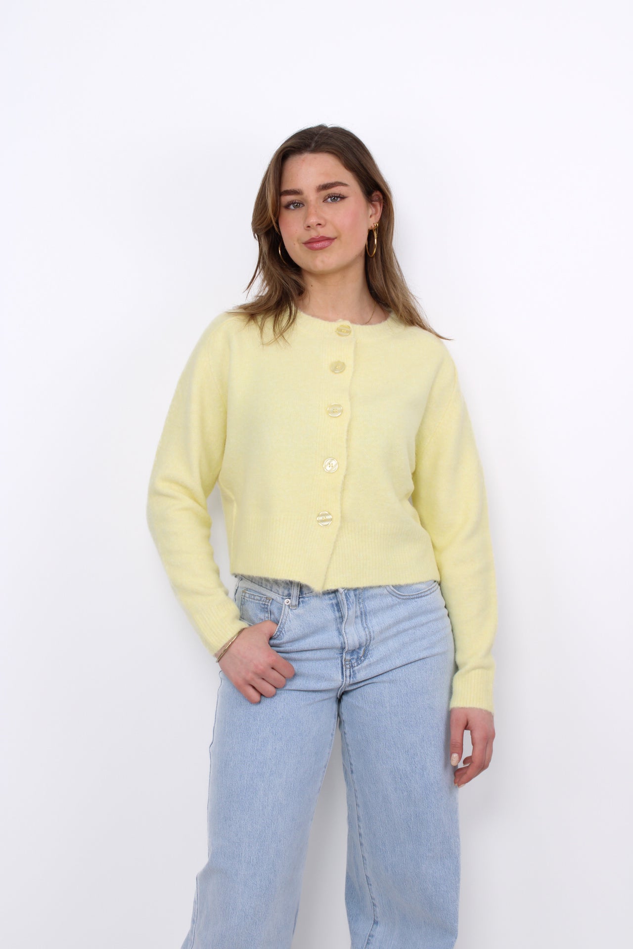 CLOUD CARDIGAN - BUTTER YELLOW