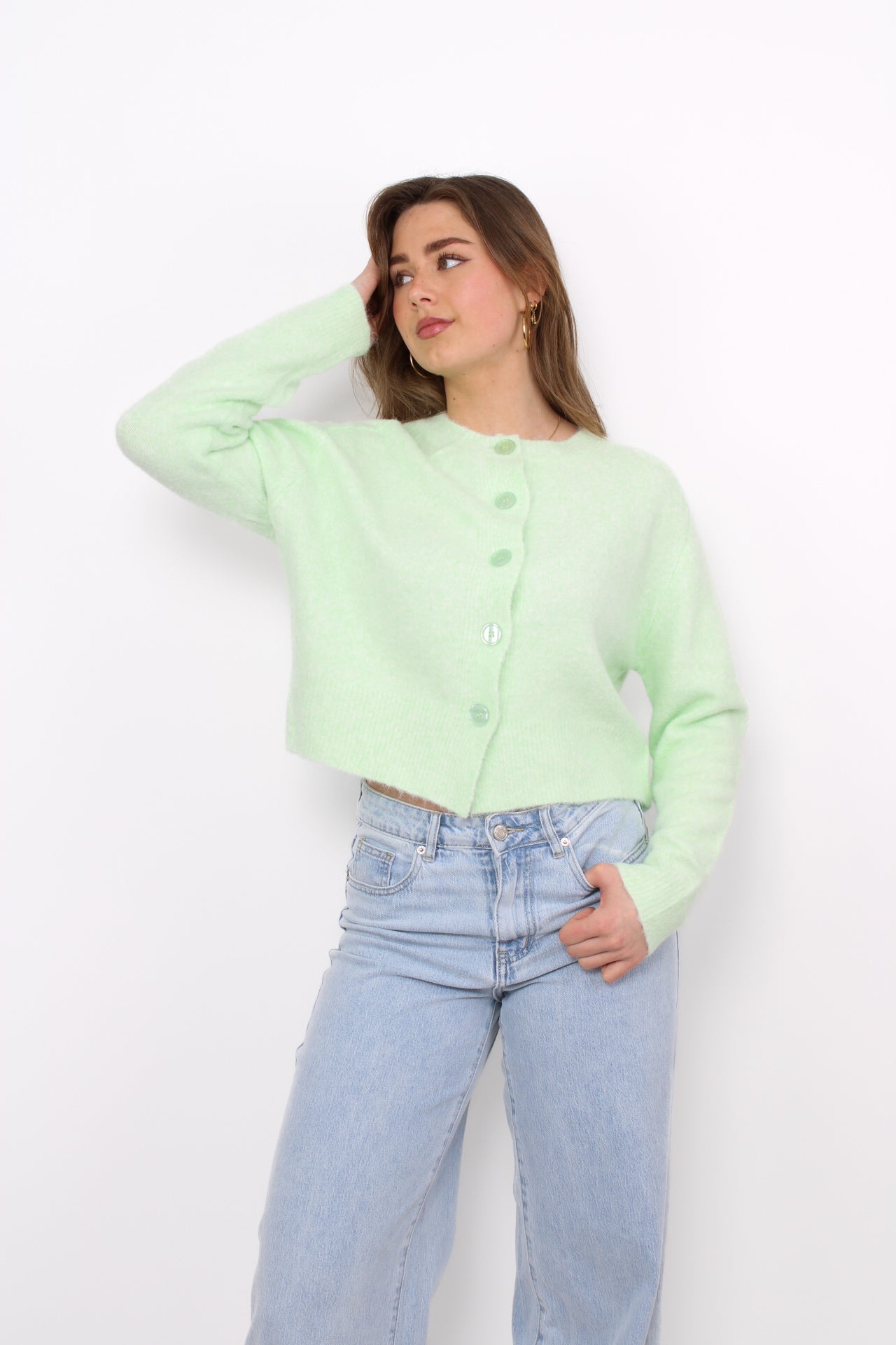 CLOUD CARDIGAN - MINT GREEN