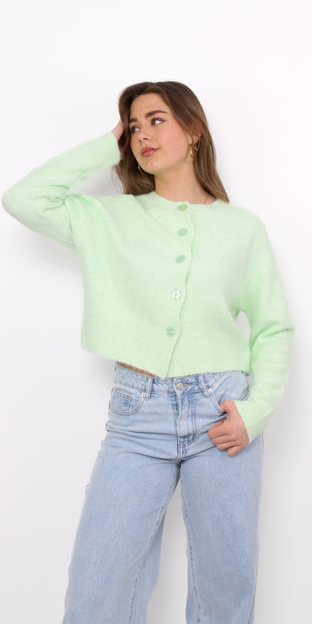 CLOUD CARDIGAN - MINT GREEN