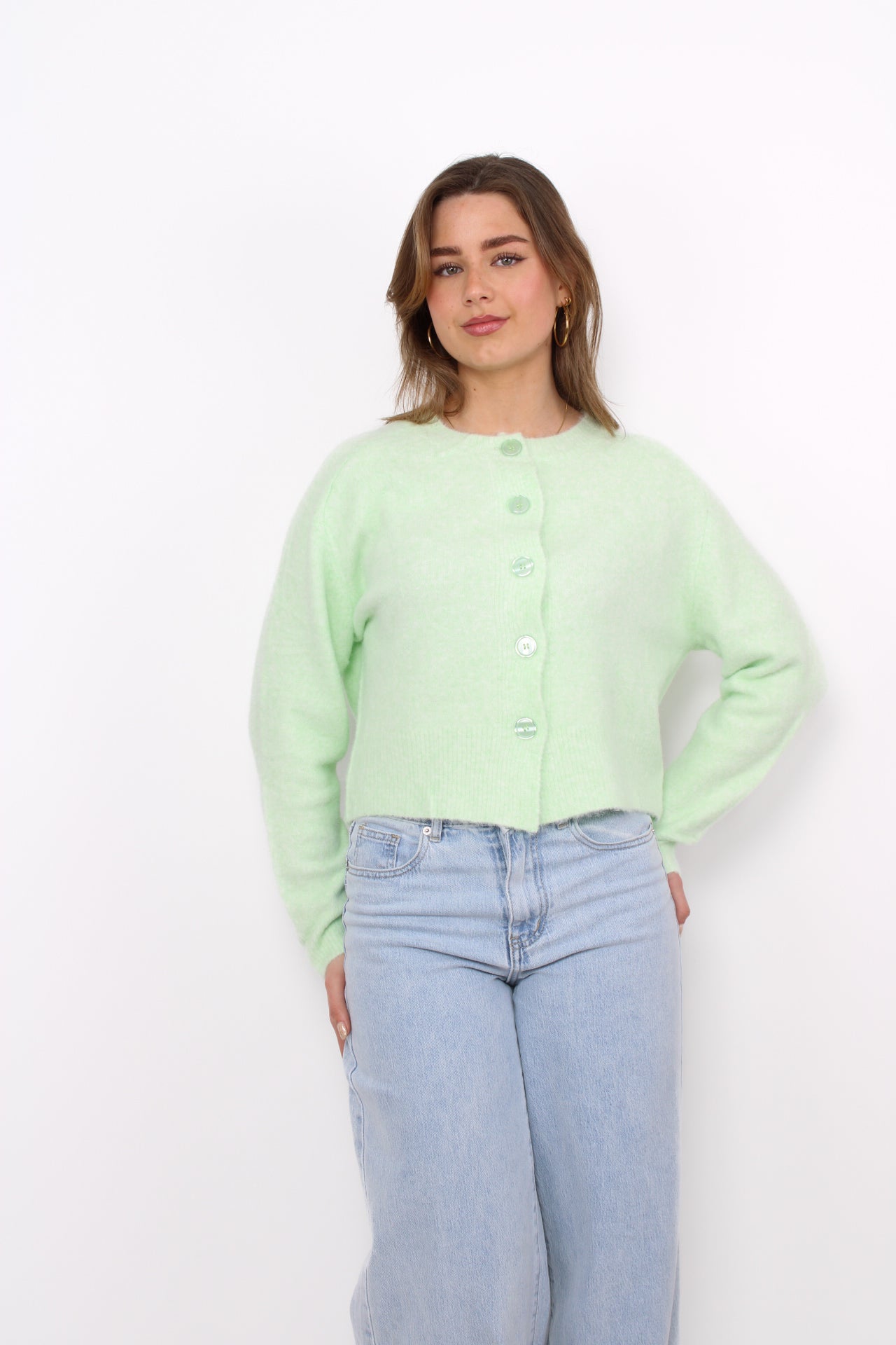 CLOUD CARDIGAN - MINT GREEN