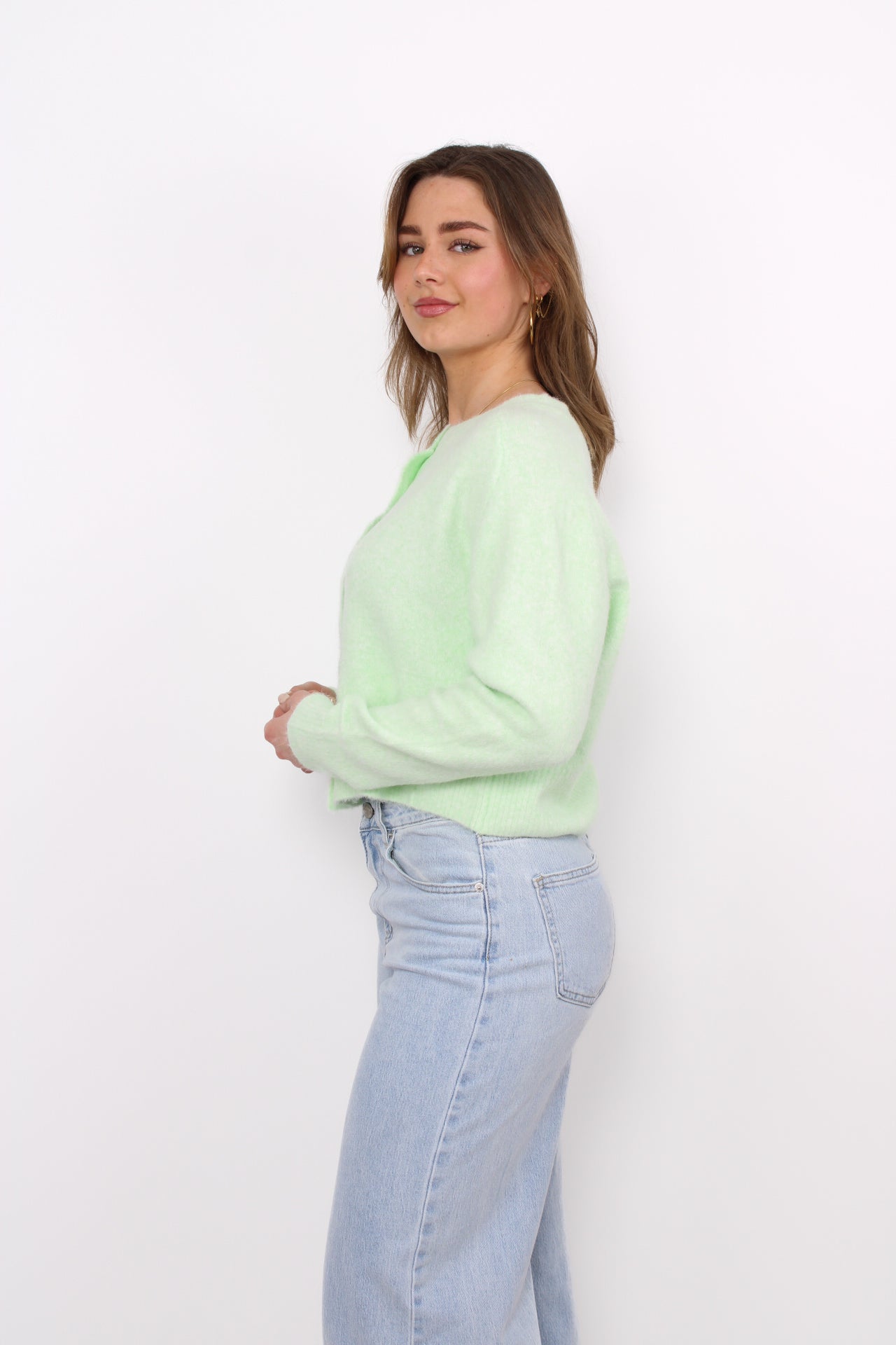 CLOUD CARDIGAN - MINT GREEN