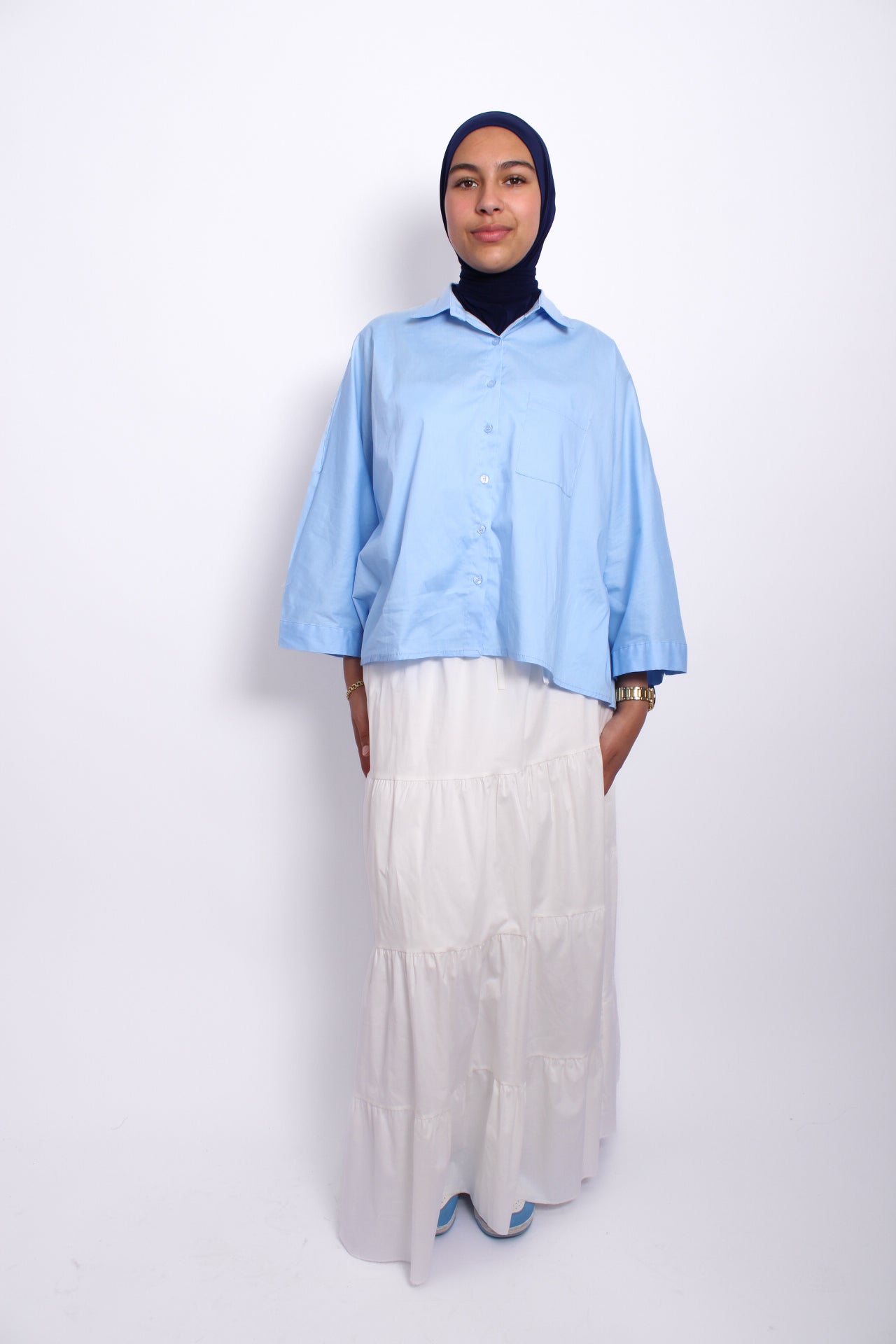 DREAMSCAPE MAXI SKIRT - WHITE
