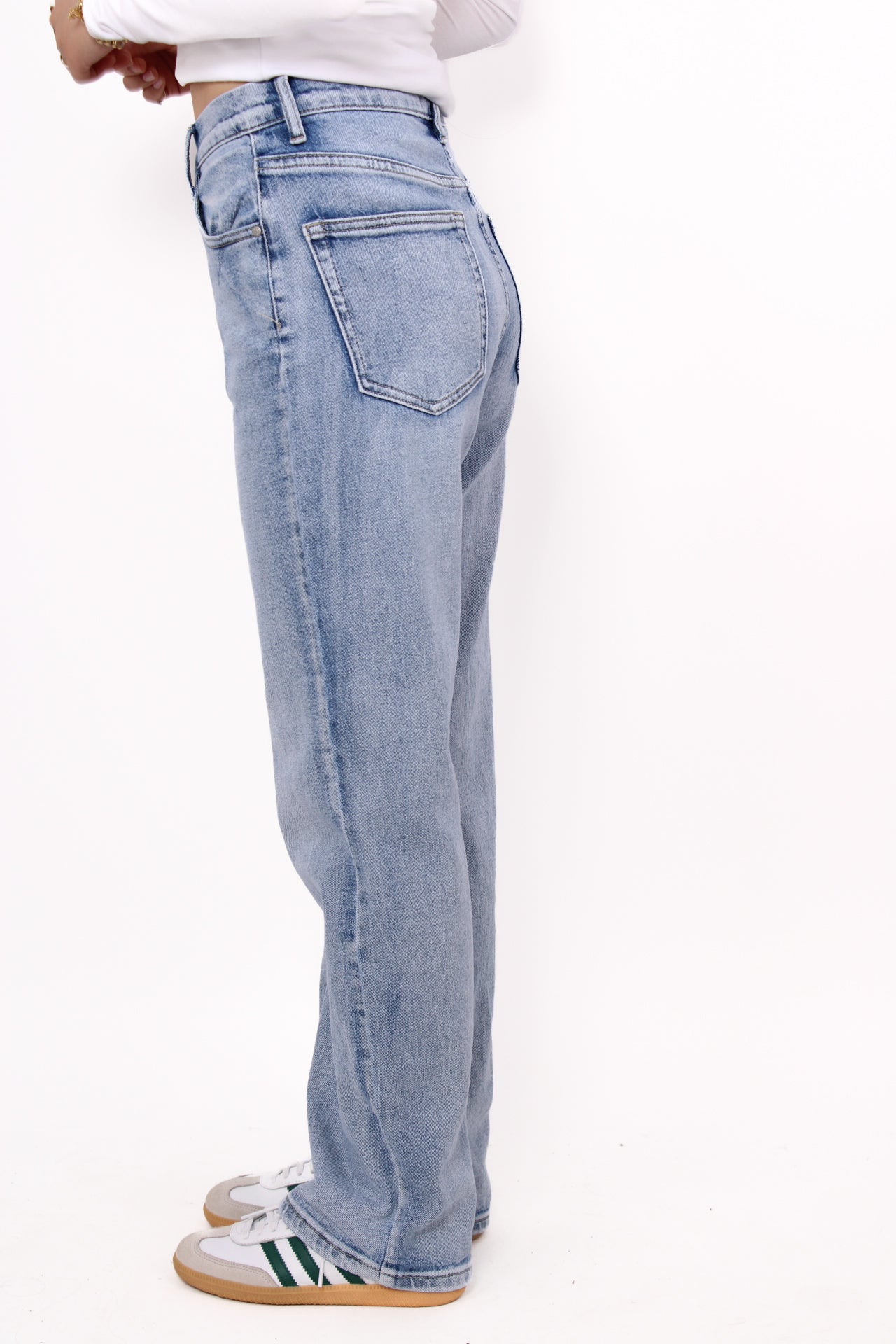''PETITE'' STRAIGHT LEG JEANS 0096-1 - DENIM