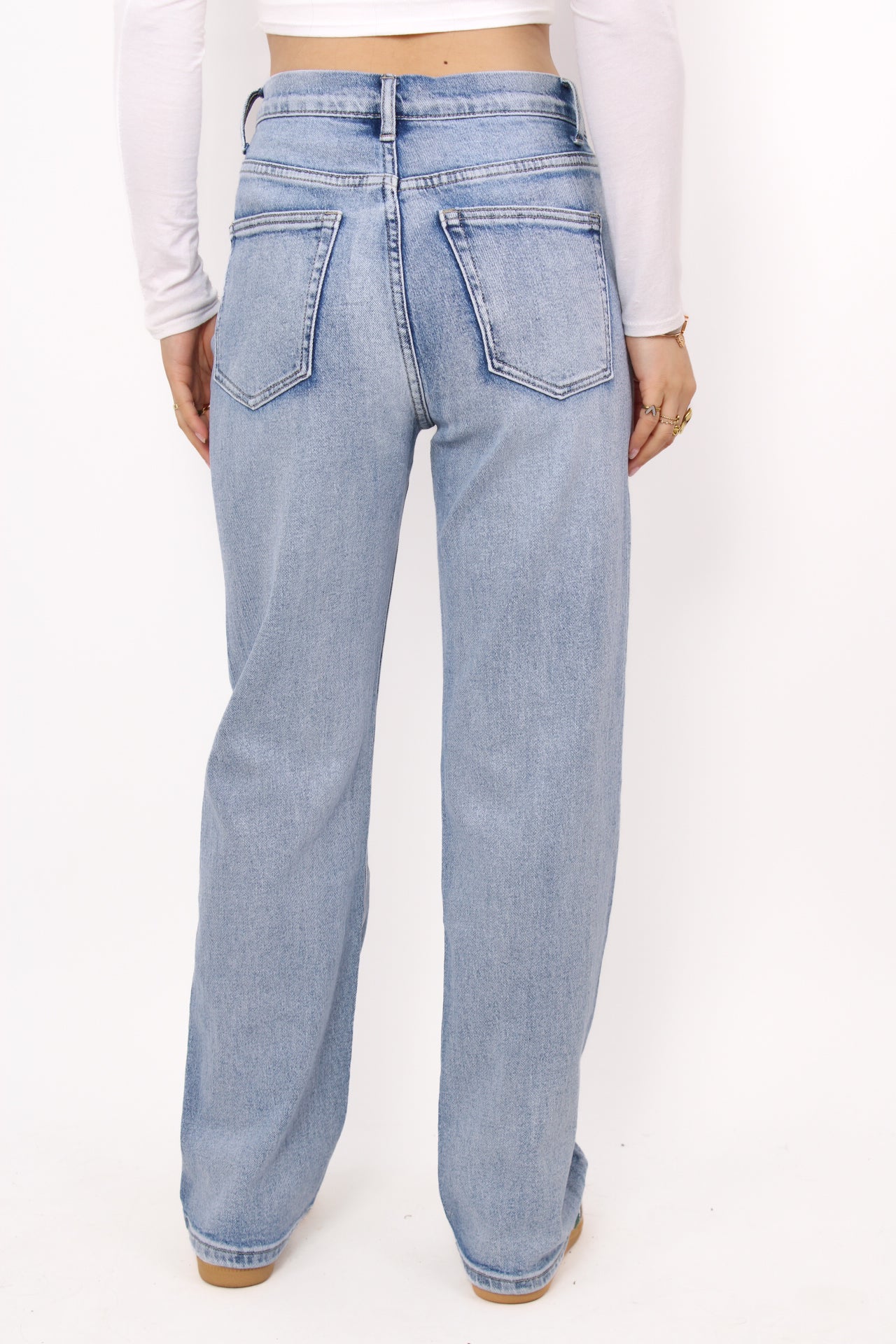 ''PETITE'' STRAIGHT LEG JEANS 0096-1 - DENIM