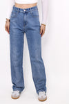 ''PETITE'' STRAIGHT LEG JEANS 0096-2- MID DENIM