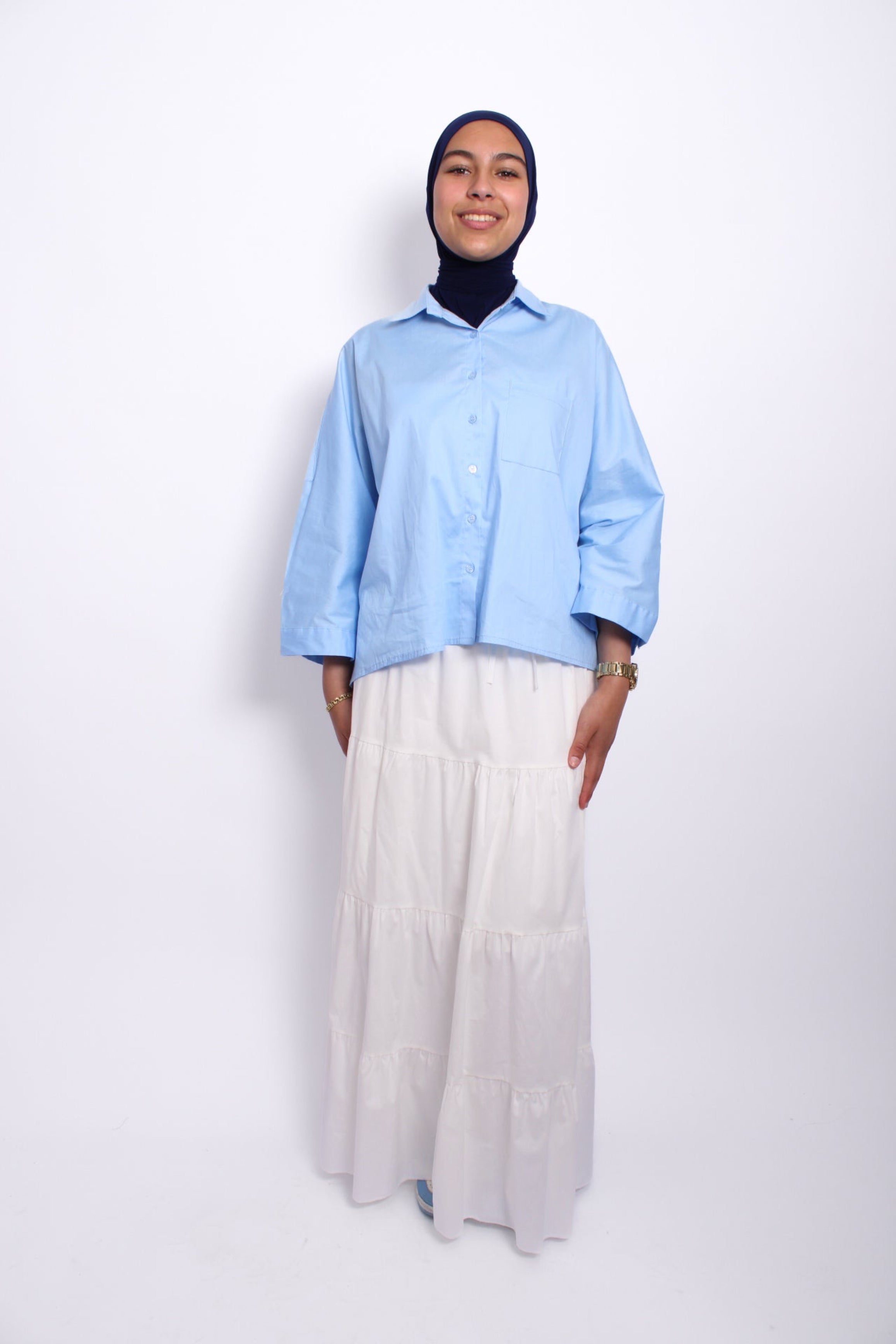 DREAMSCAPE MAXI SKIRT - WHITE
