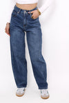 ''PETITE'' BALLOON JEANS 0023-2 - MID DENIM