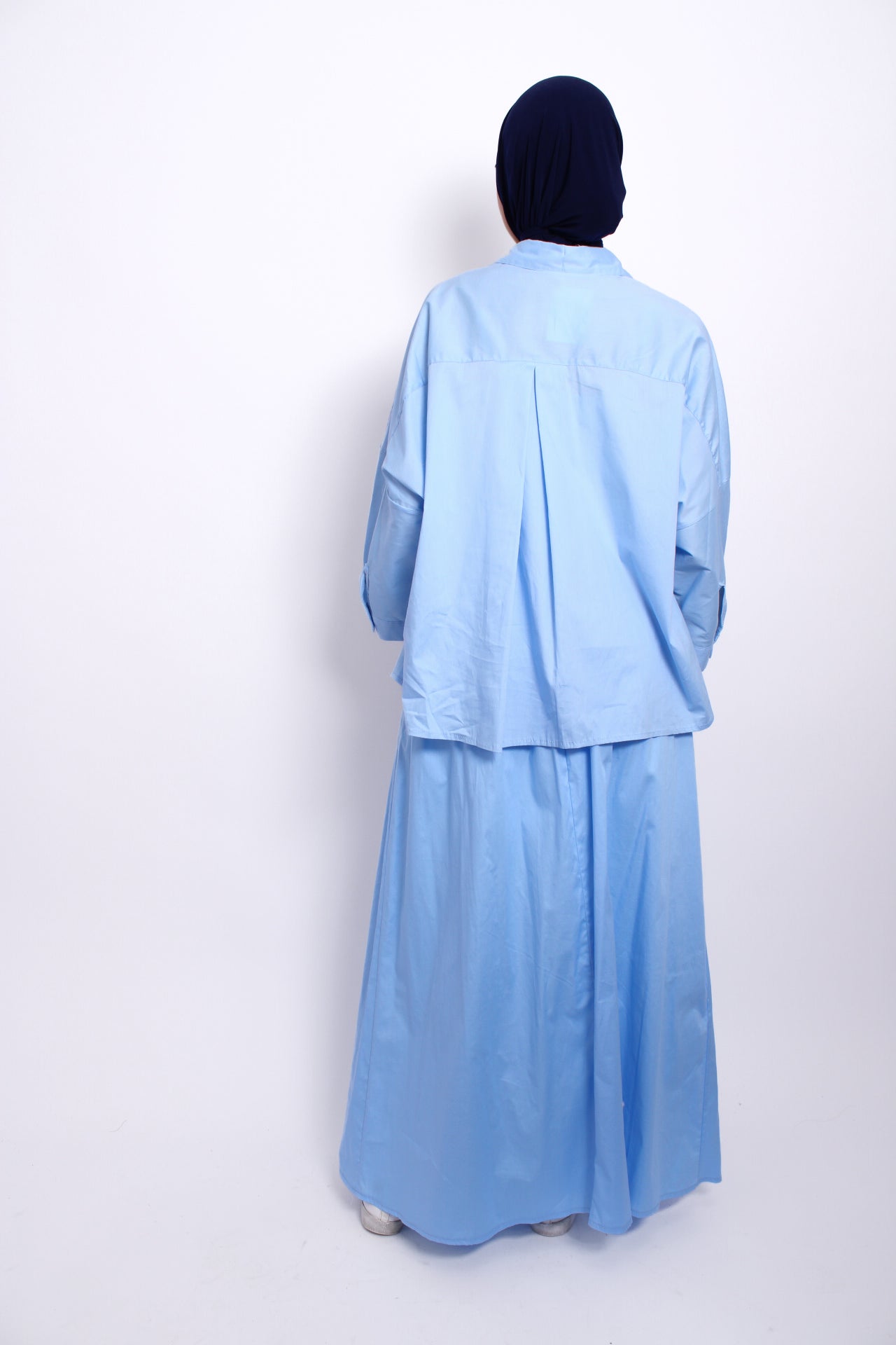 OCEAN BREEZE MAXI SKIRT - BLUE