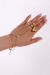 HAND CHAIN CLOVER - GOLD