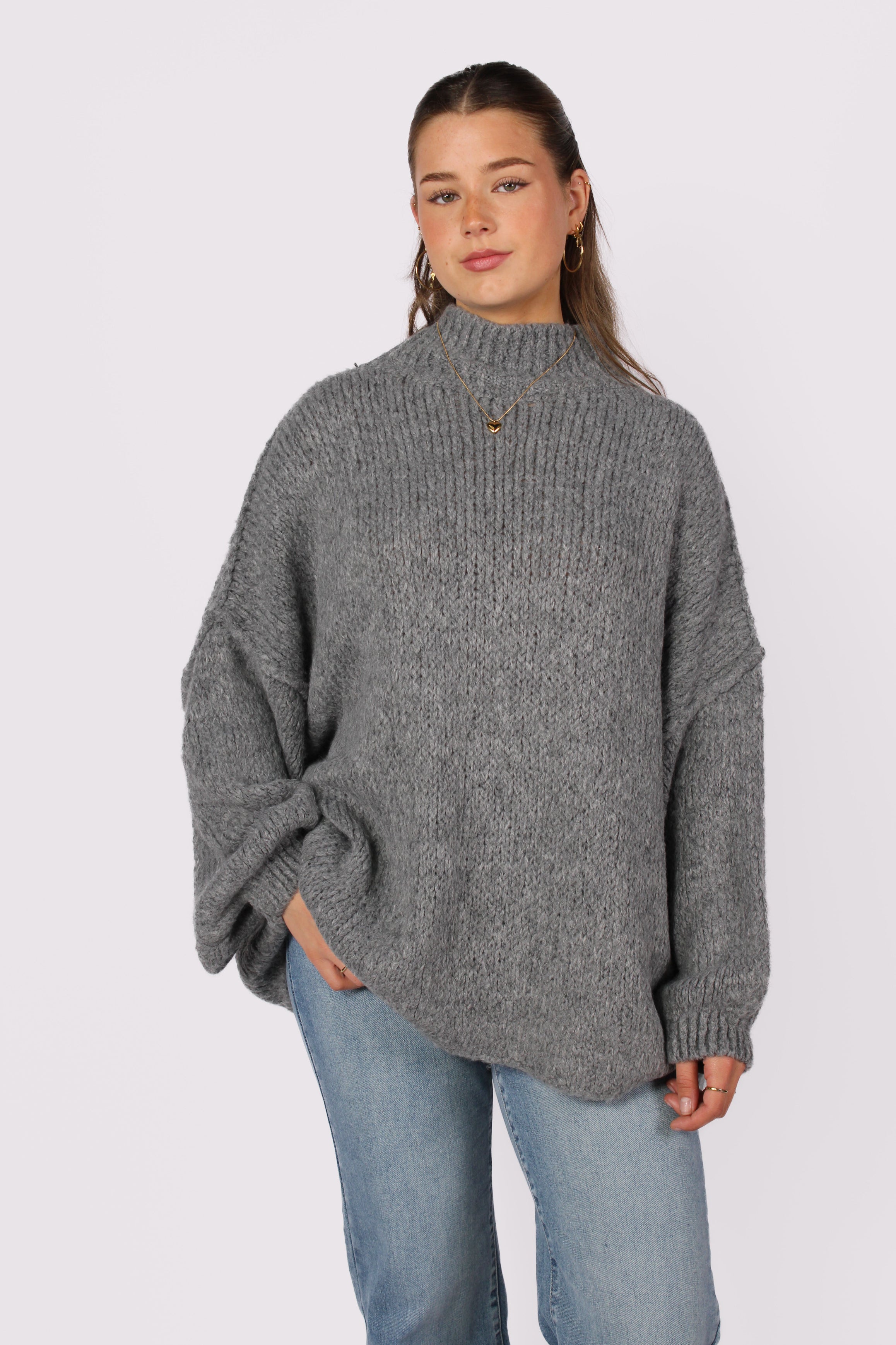 HUG ME THIGHT KNIT - GREY