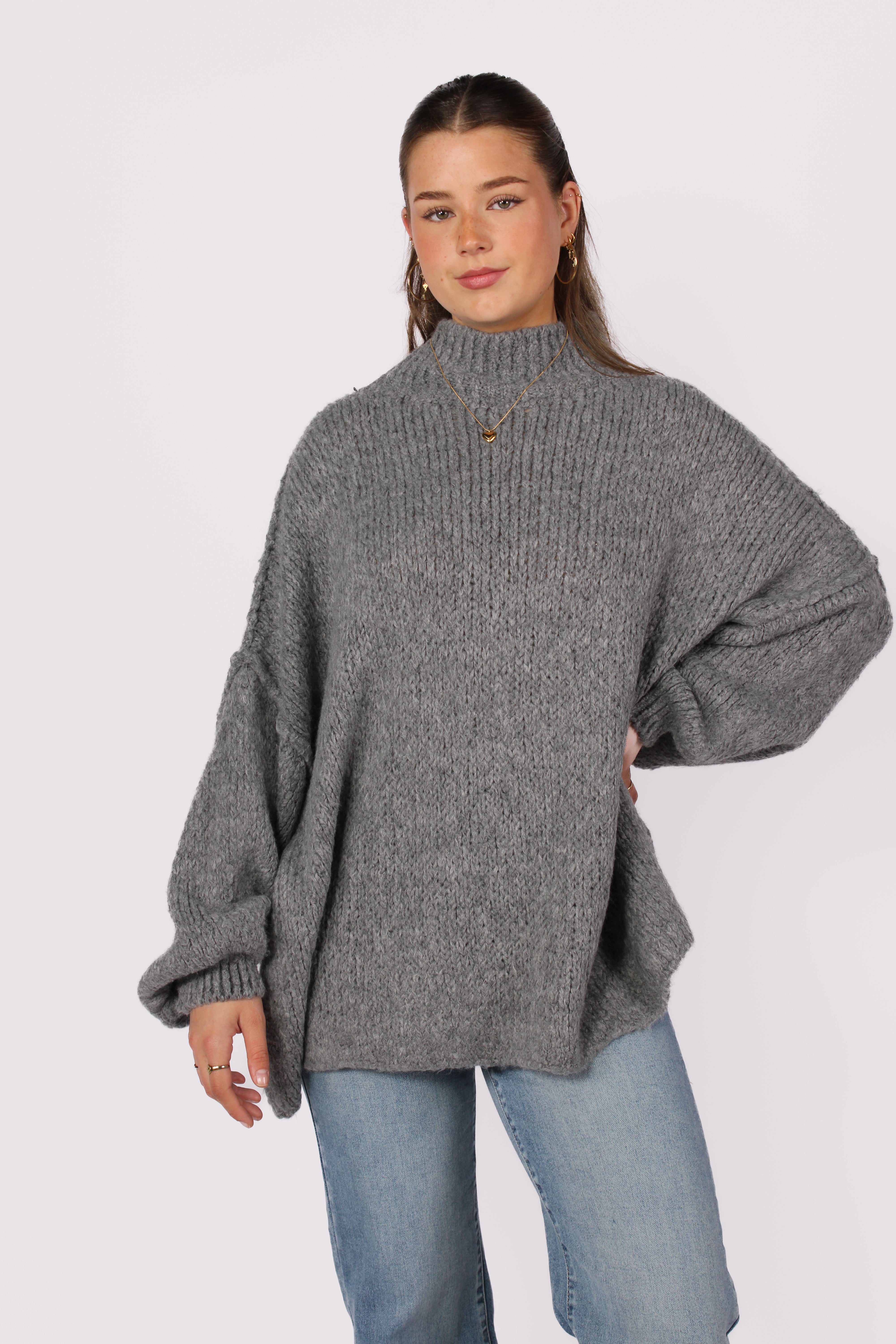 HUG ME THIGHT KNIT - GREY