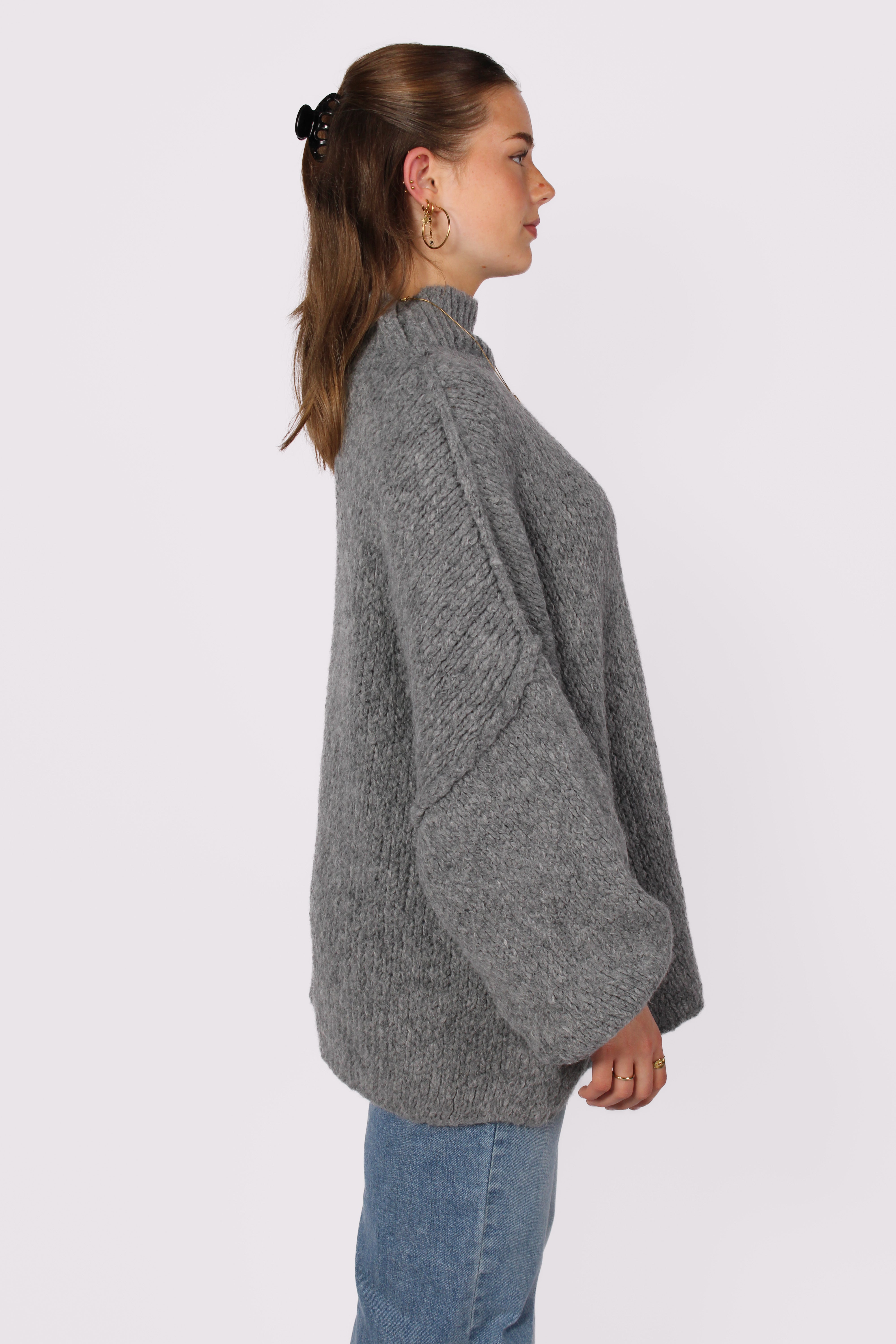 HUG ME THIGHT KNIT - GREY