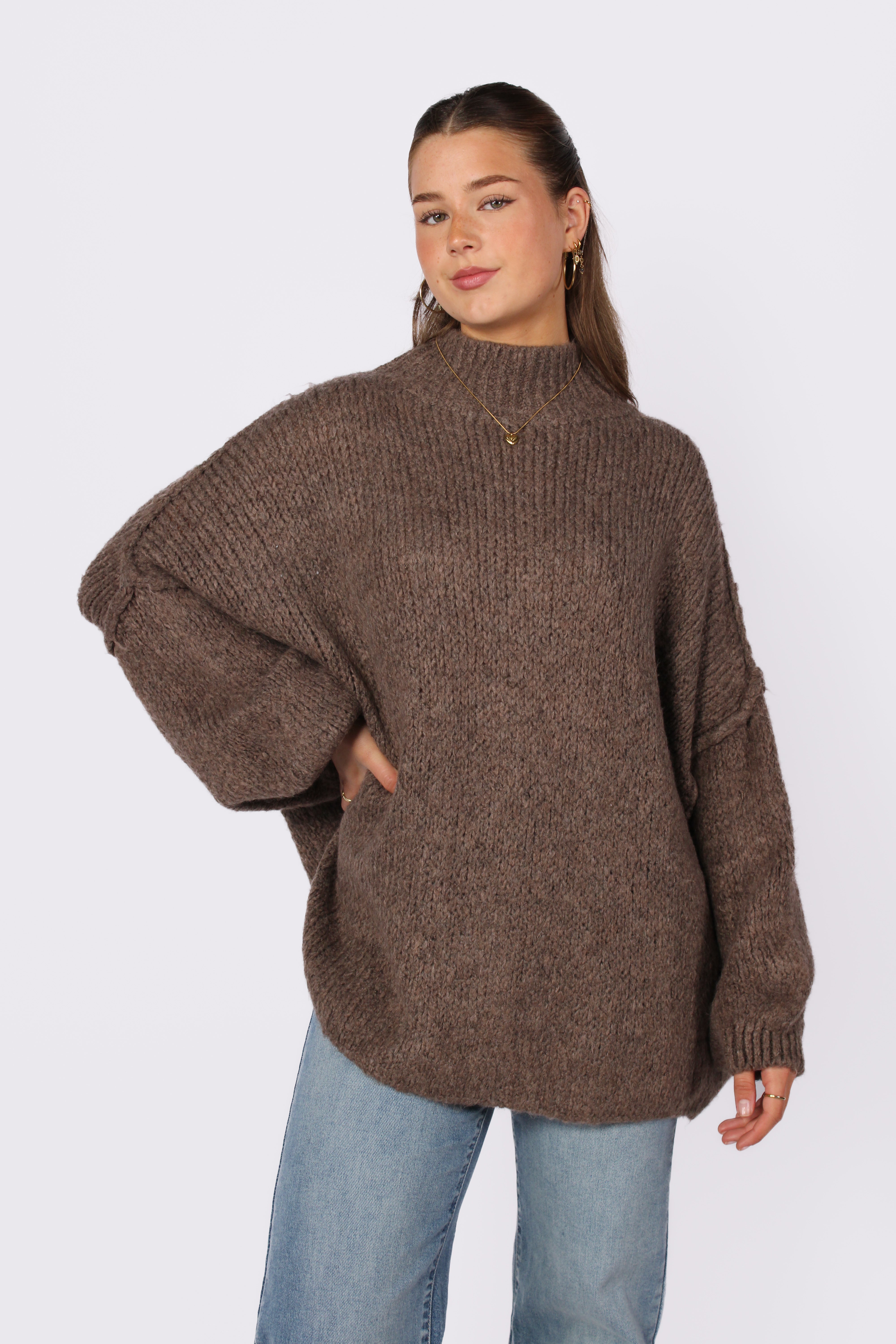 HUG ME THIGHT KNIT - DARK TAUPE