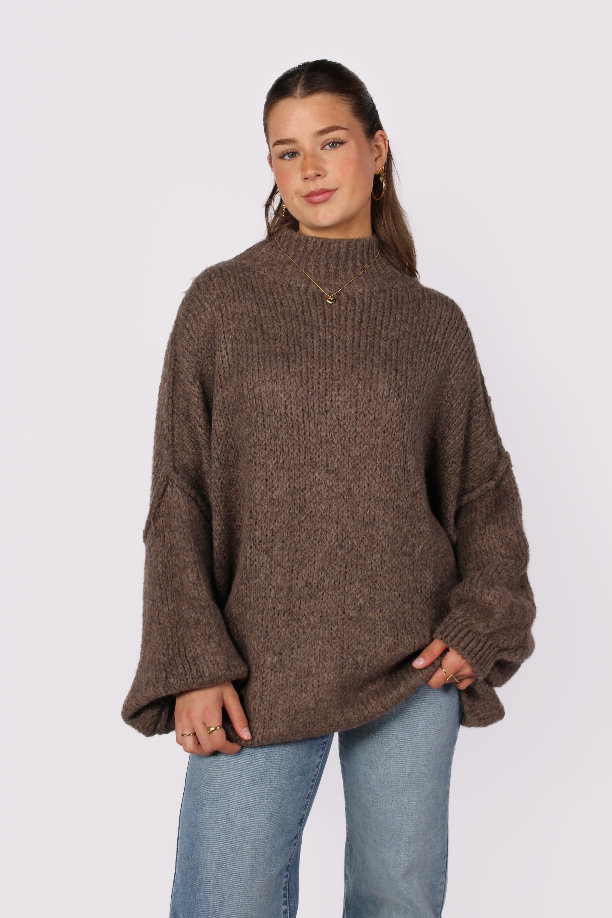 HUG ME THIGHT KNIT - DARK TAUPE