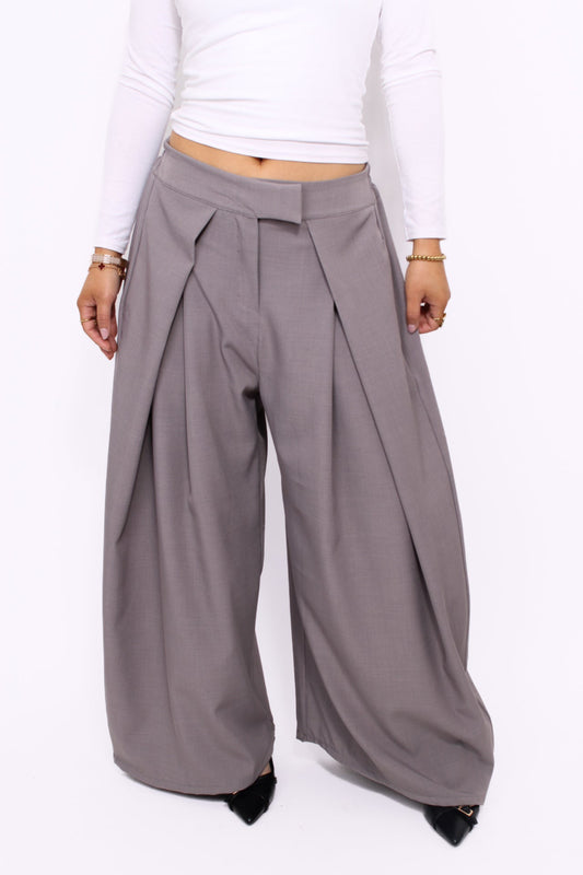 ''PETITE'' MADISON TROUSER - GREY