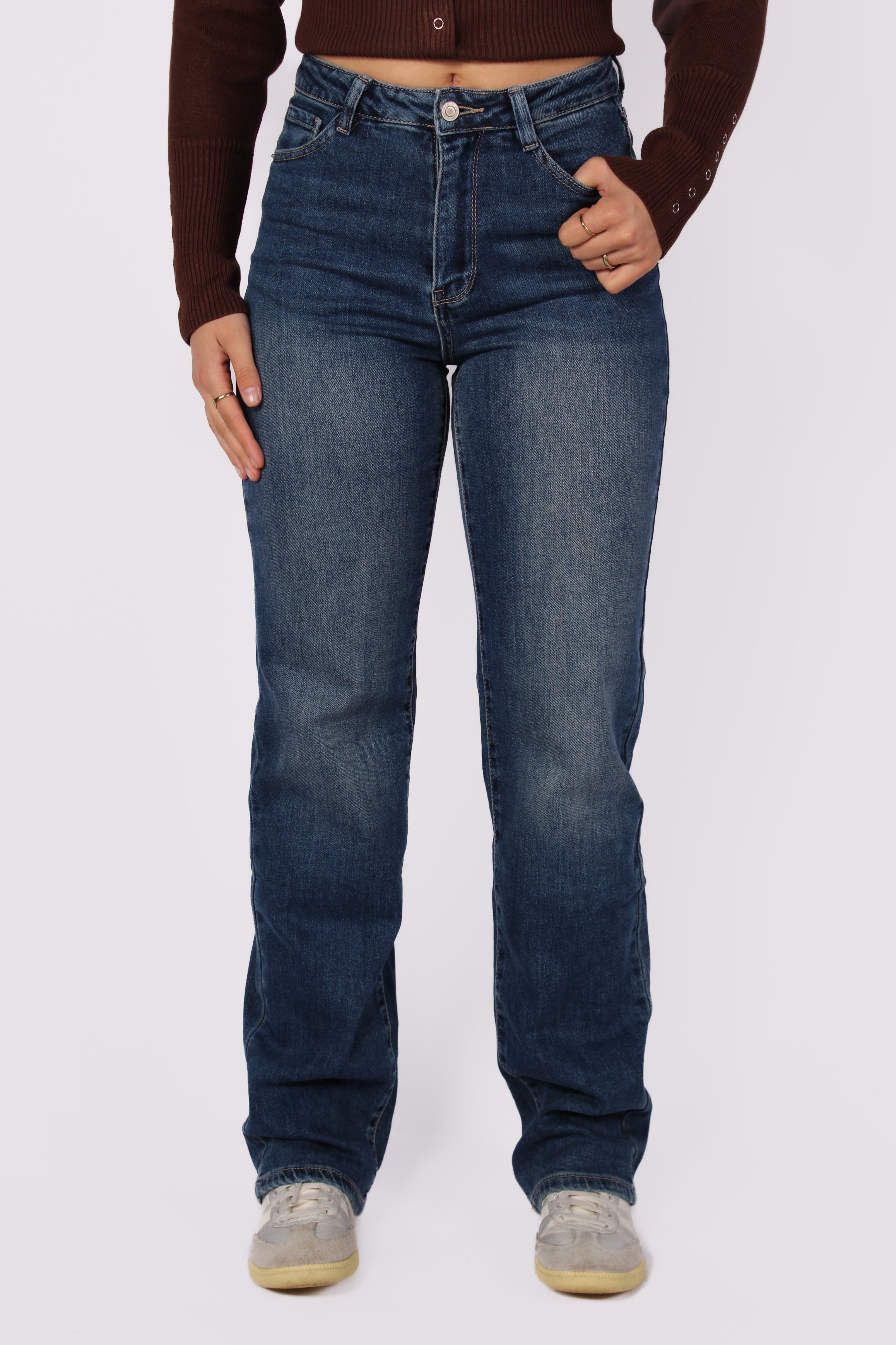 ''TALL'' STRAIGHT LEG JEANS 6272-1 - MID DENIM