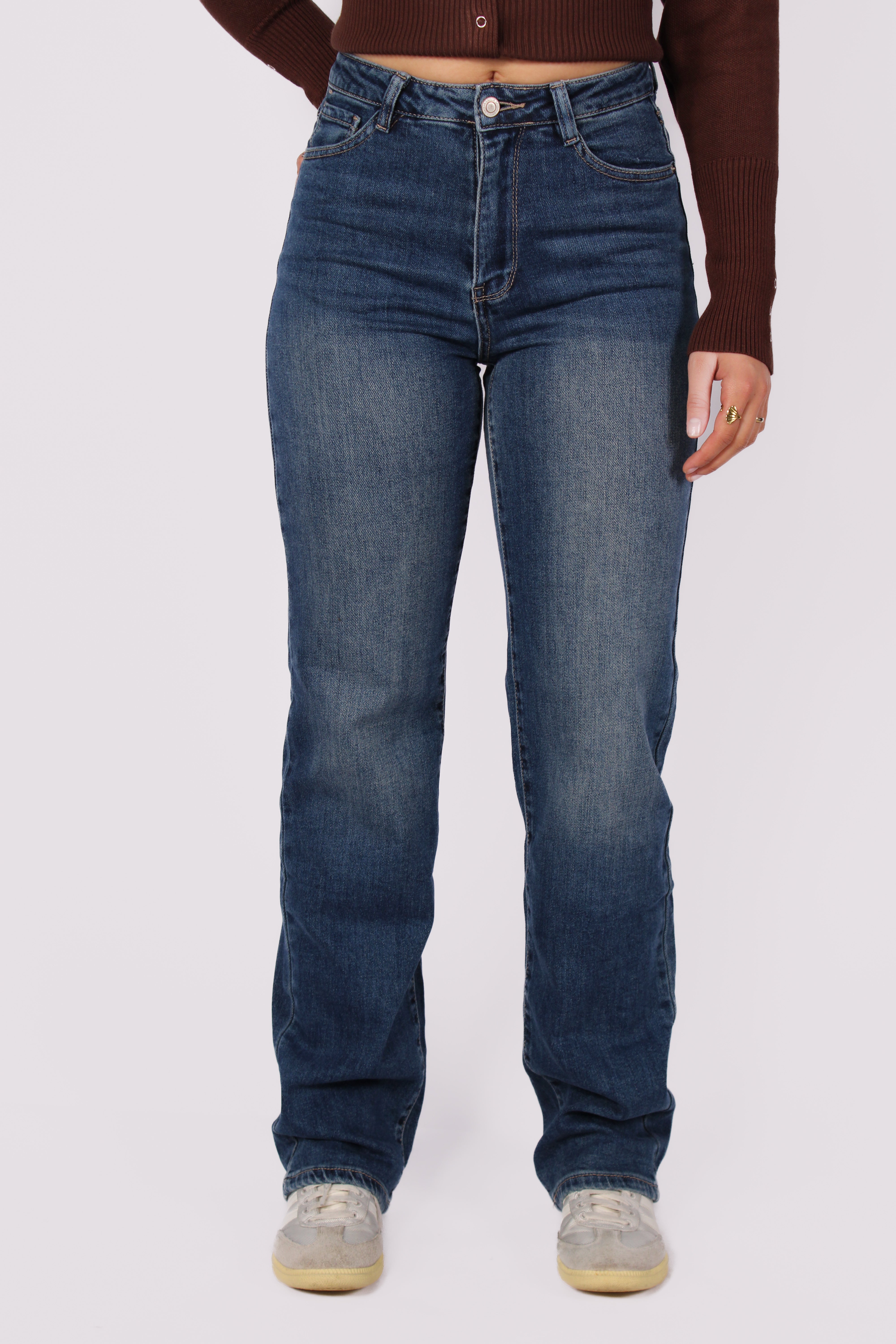 ''TALL'' STRAIGHT LEG JEANS 6272-1 - MID DENIM