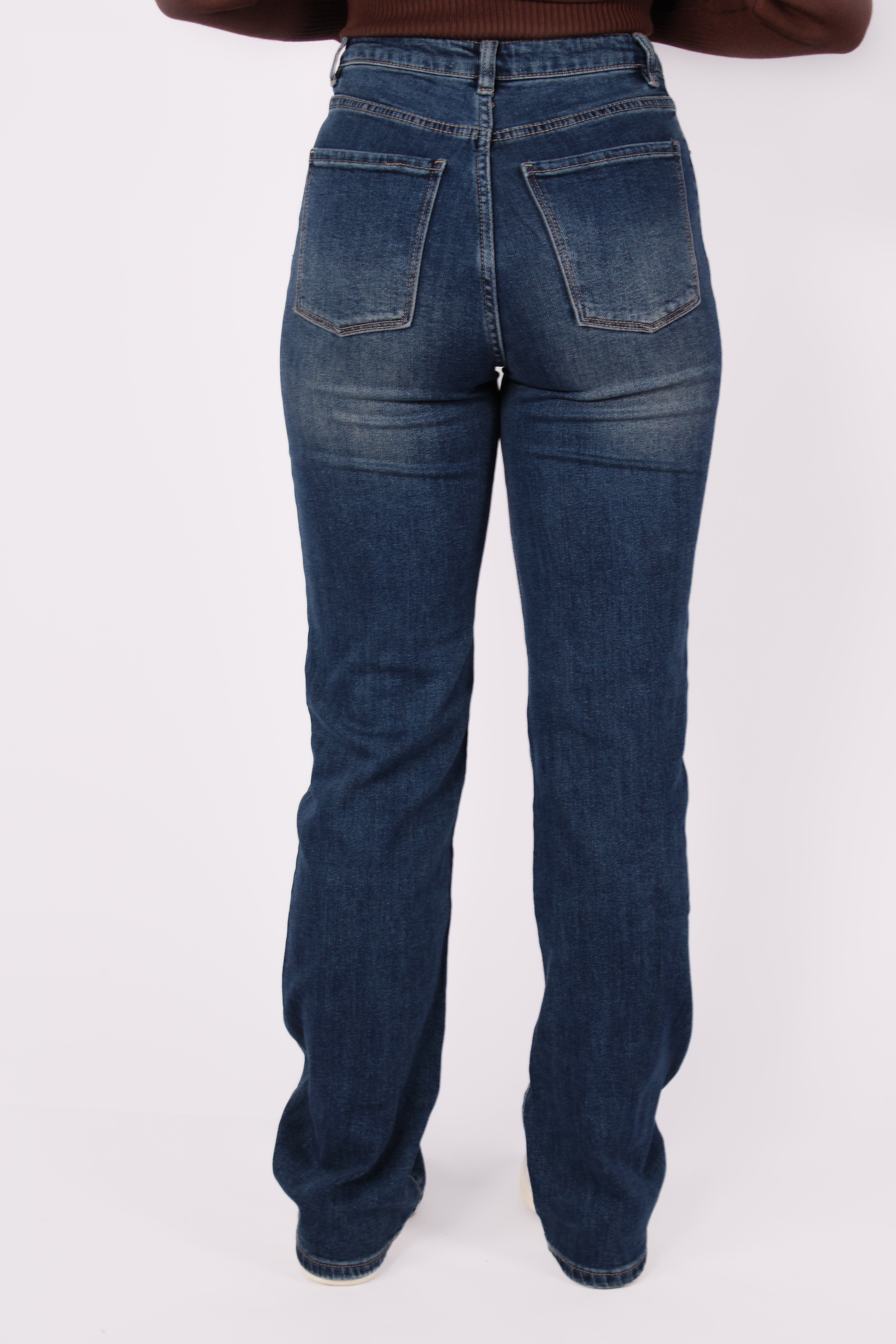 ''TALL'' STRAIGHT LEG JEANS 6272-1 - MID DENIM