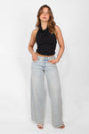 WIDE LEG MID WAIST JEANS 3902