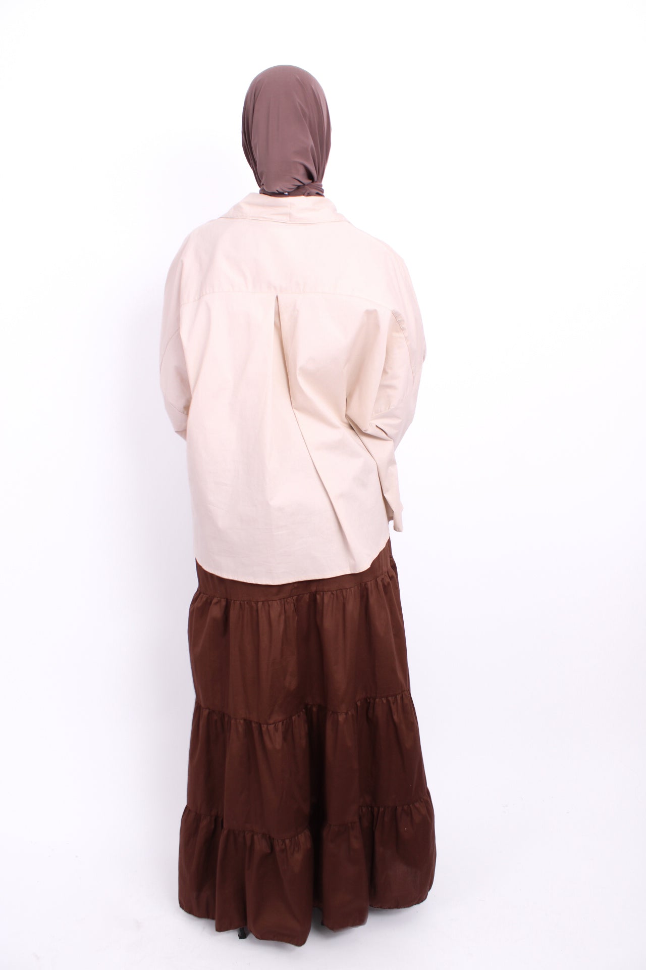 DREAMSCAPE MAXI SKIRT - BROWN