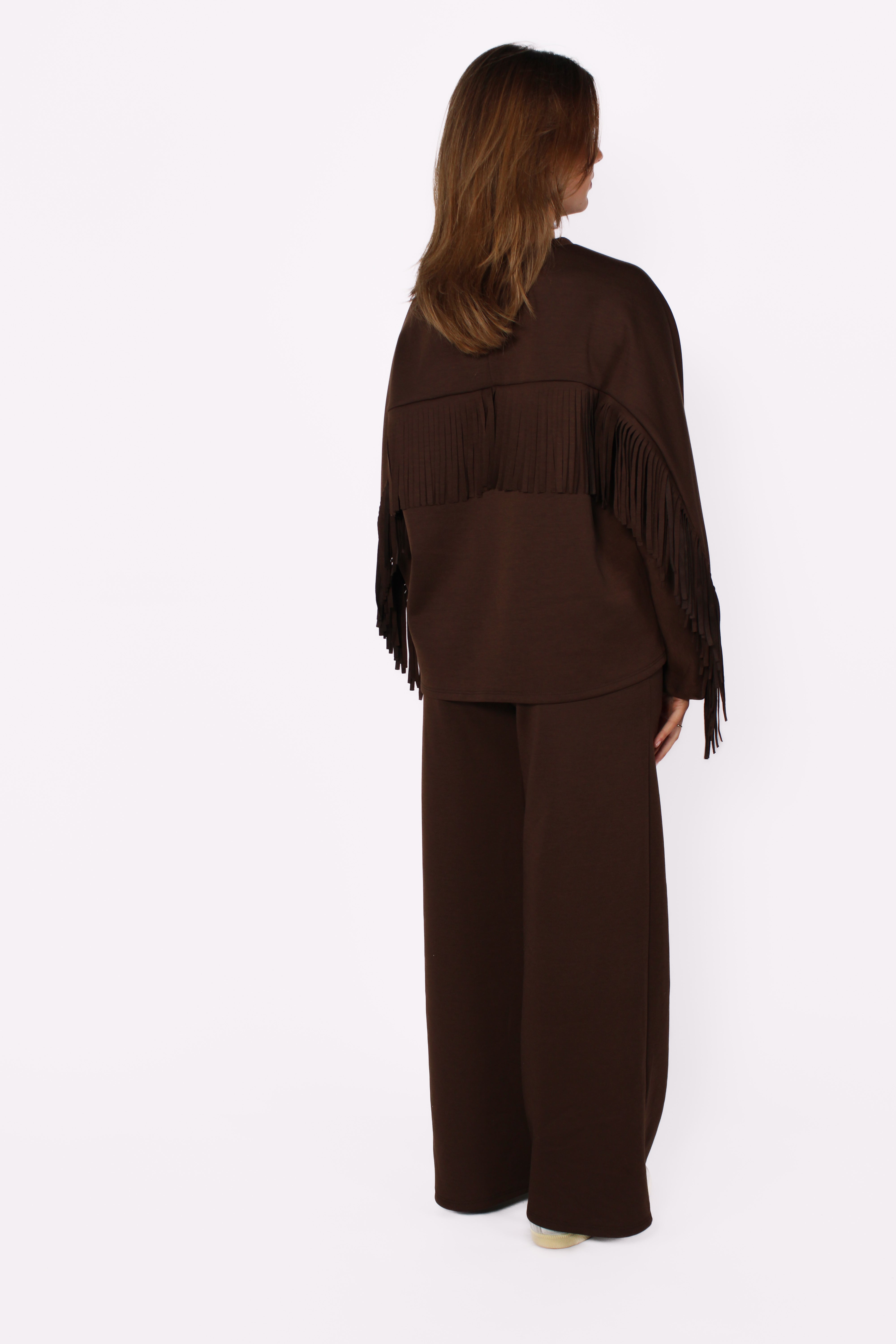 FRINGE CHILL SET - BROWN